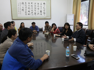 世新大学终身教育学院院长邱志淳教授来beat365交流