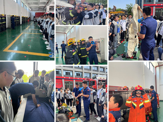 beat365英国官方网站附属实验小学走进消防队开展“512防灾减灾日”主题教育活动