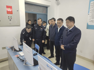 市政协主席、市委政法委书记钱界殊一行来beat365调研反电诈工作