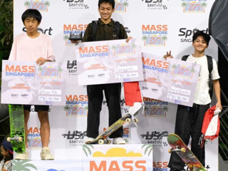 beat365附属中学学生詹何荣获MASS新加坡滑板比赛街式亚军