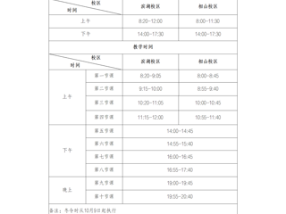 ​beat365英国官方网站作息时间表(冬季)